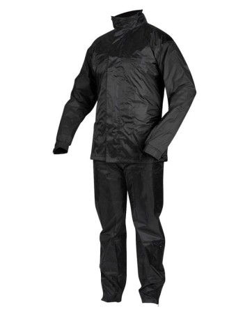 KOMBINEZON PRZECIWDESZCZOWY 2-CZĘŚĆ. REBELHORN RAIN BLACK S