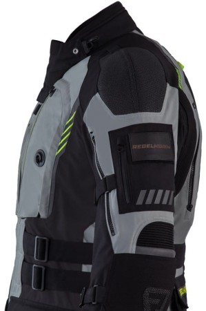 KURTKA TEKSTYLNA REBELHORN PATROL GREY/BLACK/FLO YELLOW XS
