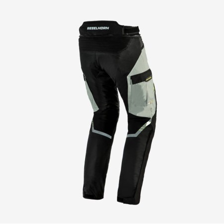 SPODNIE TEKSTYLNE REBELHORN PATROL GREY/BLACK/FLO YELLOW XS