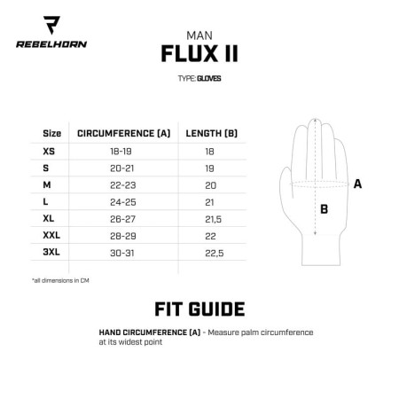 RĘKAWICE SKÓRZANE REBELHORN FLUX II BLACK S