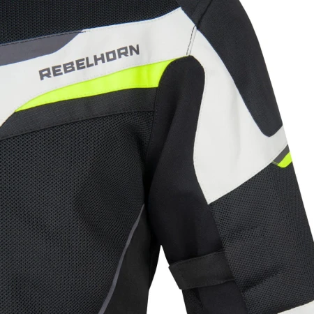 KURTKA TEKSTYLNA REBELHORN FLUX BLACK/ICE/FLO YELLOW XXS
