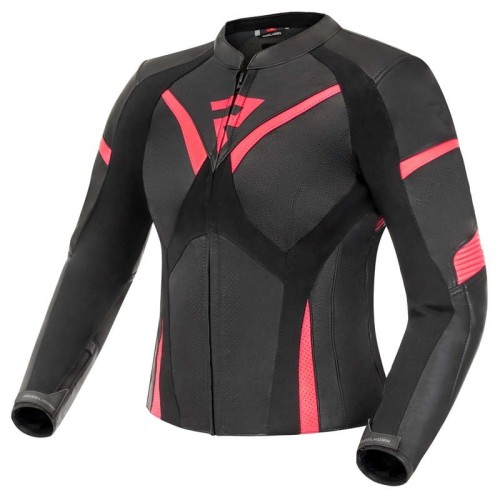 Przejdź do produktu KURTKA SKÓRZANA REBELHORN REBEL LADY PINK/BLACK