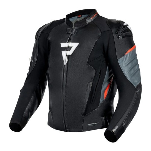 Przejdź do produktu KURTKA SKÓRZANA REBELHORN VELOCE BLACK/GREY/FLUO RED 