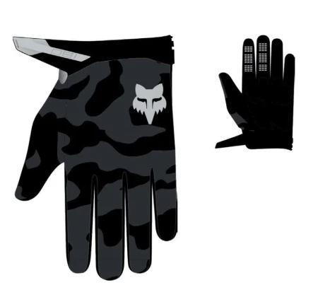 RĘKAWICE FOX JUNIOR 180 BNKR BLACK CAMO YXS