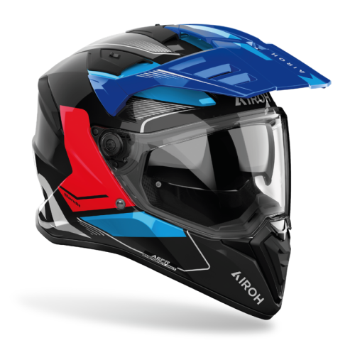Przejdź do produktu Kask Airoh Bandit Tune Blue/Red Gloss