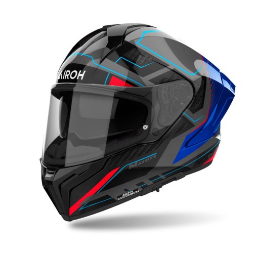 Przejdź do produktu Kask Airoh Matryx Rocket Blue/Red gloss