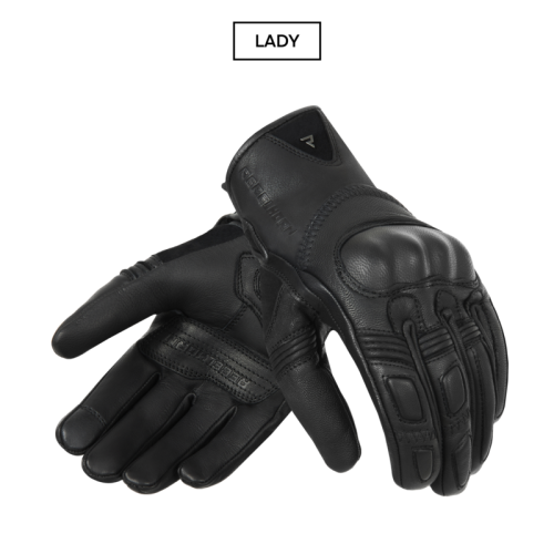 Przejdź do produktu Motocyklowe Rękawice Skórzane Rebelhorn Thug II Lady Black