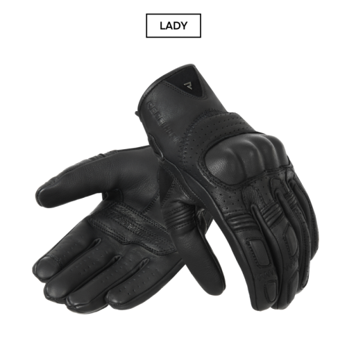 Przejdź do produktu Motocyklowe Rękawice Skórzane Rebelhorn Thug II Lady Perforowane Black
