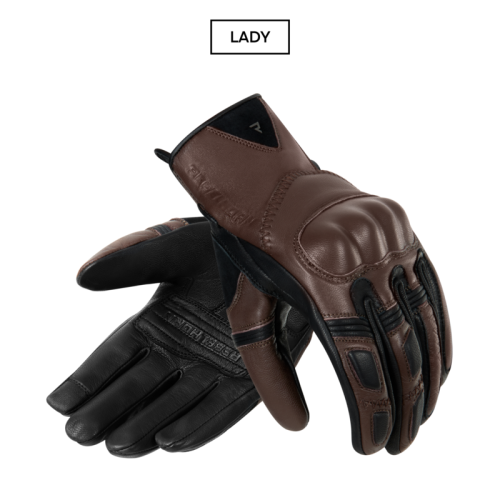 Przejdź do produktu RĘKAWICE MOTOCYKLOWE DAMSKIE REBELHORN THUG 2 BROWN WXS