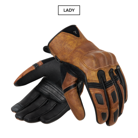 RĘKAWICE MOTOCYKLOWE DAMSKIE REBELHORN THUG 2 VINTAGE BROWN WL