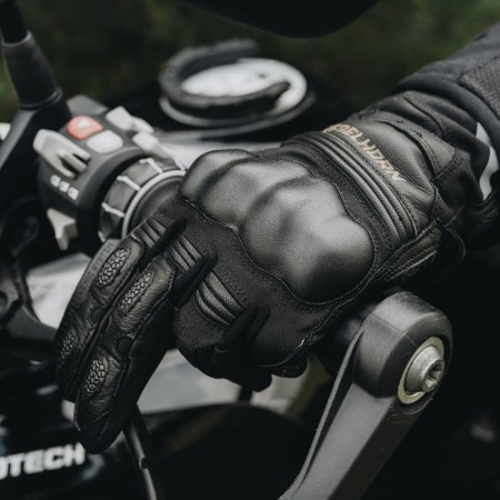 RĘKAWICE MOTOCYKLOWE DAMSKIE REBELHORN PATROL BLACK GREY WXS