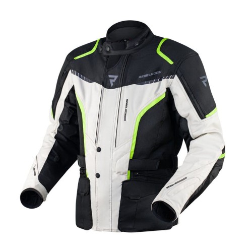 Przejdź do produktu KURTKA MOTOCYKLOWA TEKSTYLNA REBELHORN HIKER 3 BLACK GREY FLUO YELLOW