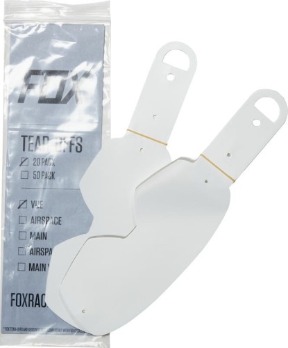 Przejdź do produktu ZESTAW DO GOGLI FOX VUE STANDARD TEAR OFFS-20PK CLEAR NS