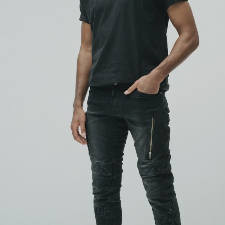 JEANSY MOTOCYKLOWE REBELHORN VANDAL TWILL BLACK 36/32