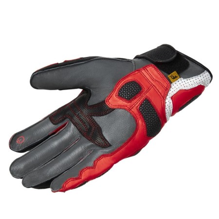 RĘKAWICE MOTOCYKLOWE REBELHORN ST SHORT BLACK GREY FLUO RED