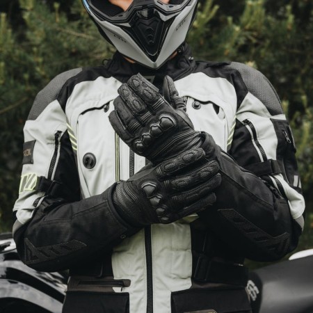 RĘKAWICE MOTOCYKLOWE REBELHORN PATROL SHORT BLACK GREY
