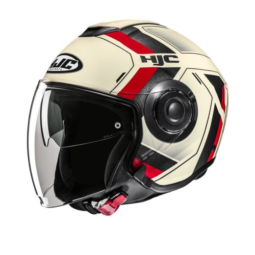 Przejdź do produktu KASK MOTOCYKLOWY HJC I40N VELU BEIGE RED
