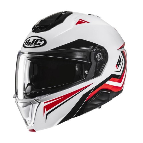 Przejdź do produktu KASK MOTOCYKLOWY HJC I91 TRICUS WHITE RED