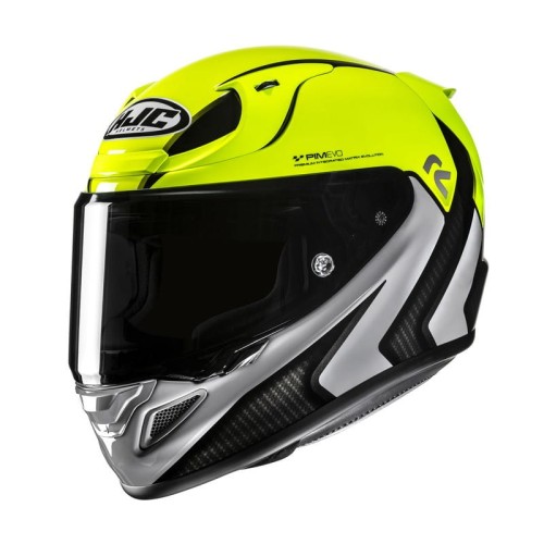 Przejdź do produktu KASK MOTOCYKLOWY HJC RPHA12 KOS YELLOW GREY