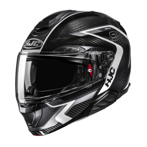 Przejdź do produktu KASK MOTOCYKLOWY HJC RPHA91 CARBON LAGOS BLACK WHITE