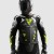 KURTKA MOTOCYKLOWA SKÓRZANA REBELHORN INFERNO BLACK WHITE FLUO YELLOW 46