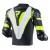 KURTKA MOTOCYKLOWA SKÓRZANA REBELHORN REBEL BLACK WHITE FLUO YELLOW 46