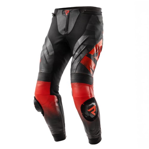 Przejdź do produktu Spodnie Skórzane Rebelhorn Inferno Black/Fluo Red