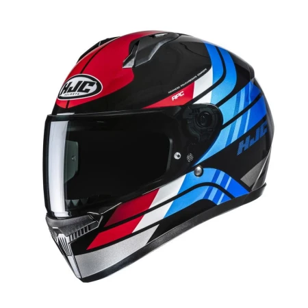 KASK MOTOCYKLOWY HJC C10 HIPER WHITE RED