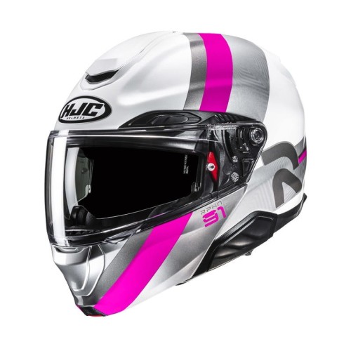 Przejdź do produktu KASK MOTOCYKLOWY HJC RPHA91 FENSH WHITE PINK