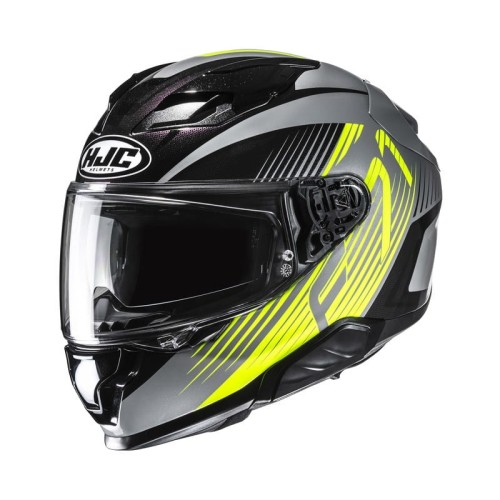 Przejdź do produktu KASK MOTOCYKLOWY HJC F71 CATOS BLACK YELLOW
