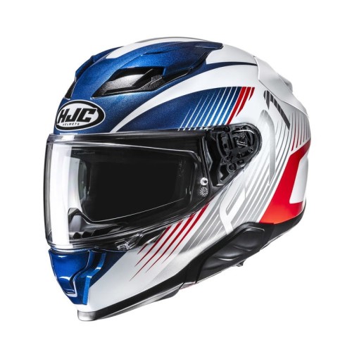 Przejdź do produktu KASK MOTOCYKLOWY HJC F71 CATOS BLUE WHITE