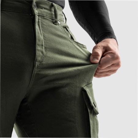 JEANSY MOTOCYKLOWE REBELHORN FASTER OLIVE GREEN 28/32