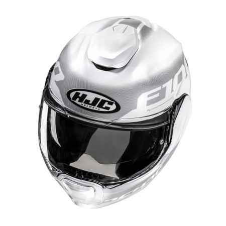 KASK MOTOCYKLOWY HJC F100 HETAL WHITE
