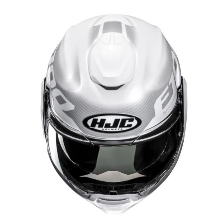 KASK MOTOCYKLOWY HJC F100 HETAL WHITE