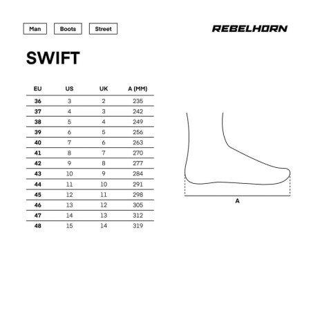 BUTY MOTOCYKLOWE REBELHORN SWIFT BLACK