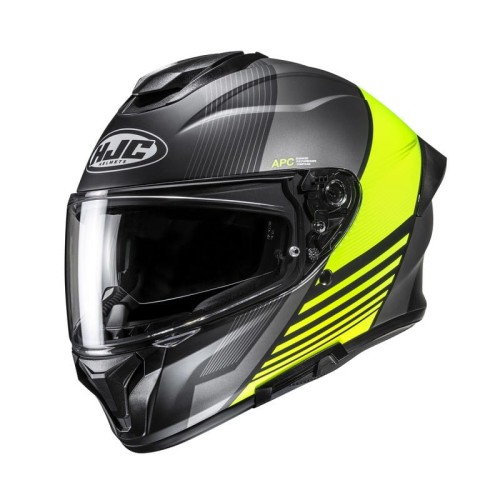 Przejdź do produktu KASK MOTOCYKLOWY HJC C71 MORIX BLACK YELLOW