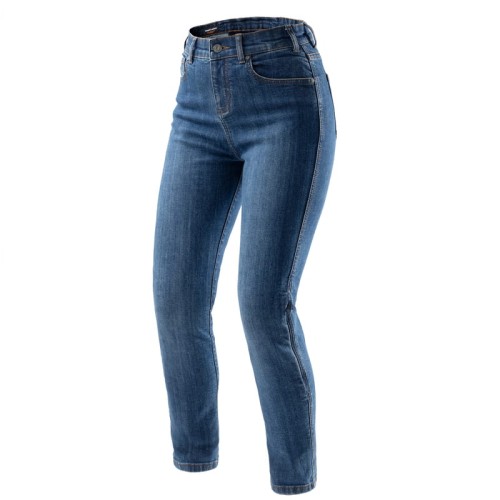 Przejdź do produktu JEANSY MOTOCYKLOWE DAMSKIE REBELHORN CLASSIC WASHED BLUE MONOLAYER