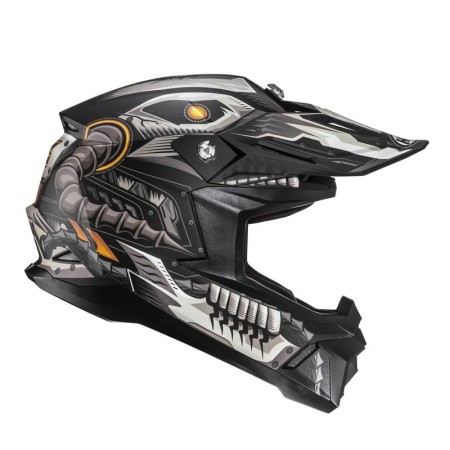 KASK MOTOCYKLOWY HJC C50 MECHA BEAST BLACK GREY