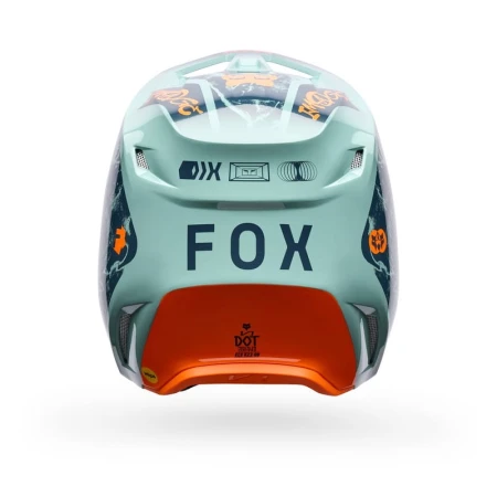 KASK MOTOCYKLOWY FOX V1 IMAGE PRINT ARCTIC BLUE