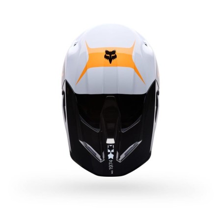 KASK MOTOCYKLOWY FOX V1 NOBLE BLACK WHITE