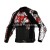 KURTKA MOTOCYKLOWA SKÓRZANA REBELHORN VANDAL 2 CRUZE BLACK DARK GREY RED 46