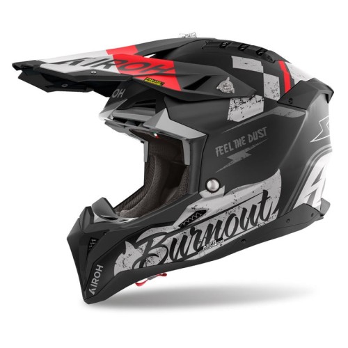 Przejdź do produktu KASK MOTOCYKLOWY AIROH AVIATOR 3 BURNOUT MATT