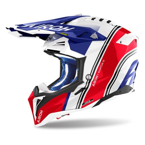 Przejdź do produktu KASK MOTOCYKLOWY AIROH AVIATOR 3 HIMA RED GLOSS
