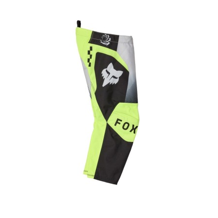 SPODNIE MOTOCYKLOWE JUNIOR FOX 180 COLLECT GREY YELLOW K5