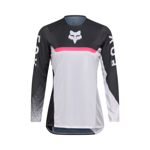 Przejdź do produktu BLUZA MOTOCYKLOWA DAMSKA FOX FLEXAIR FRACTURE WHITE BLACK