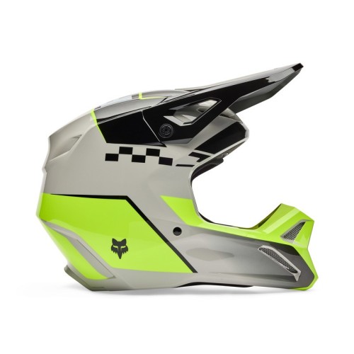 Przejdź do produktu KASK MOTOCYKLOWY JUNIOR FOX V1 COLLECT GREY YELLOW