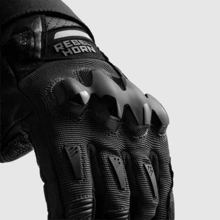 RĘKAWICE MOTOCYKLOWE REBELHORN DEFENDER BLACK