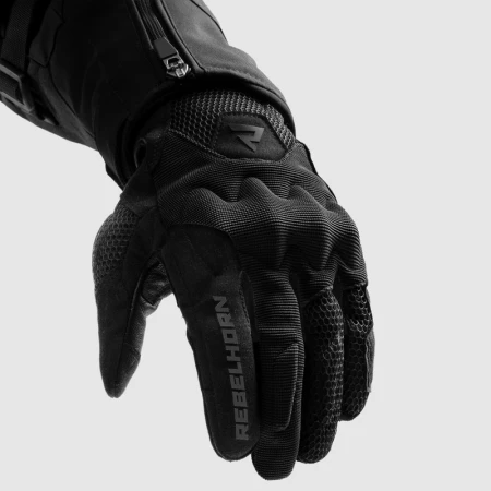 RĘKAWICE MOTOCYKLOWE REBELHORN CORE BLACK