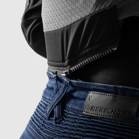 JEANSY MOTOCYKLOWE DAMSKIE REBELHORN AGNESS 2 WASHED BLUE MONOLAYER 24/30