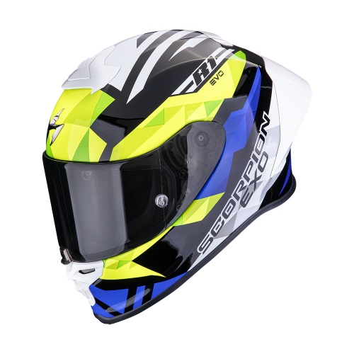 Przejdź do produktu KASK SCORPION EXO-R1 EVO II AIR VALERE BLACK-BLUE-NEON